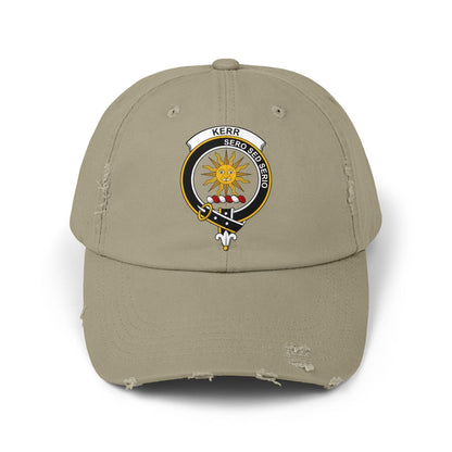 Kerr Clan Crest Vintage Distressed Baseball Cap - Celtic Ancestry Gifts