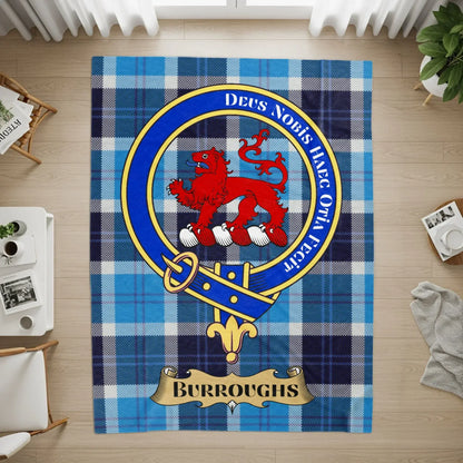 Burroughs Heritage Plaid Emblem Unique Rug product type
