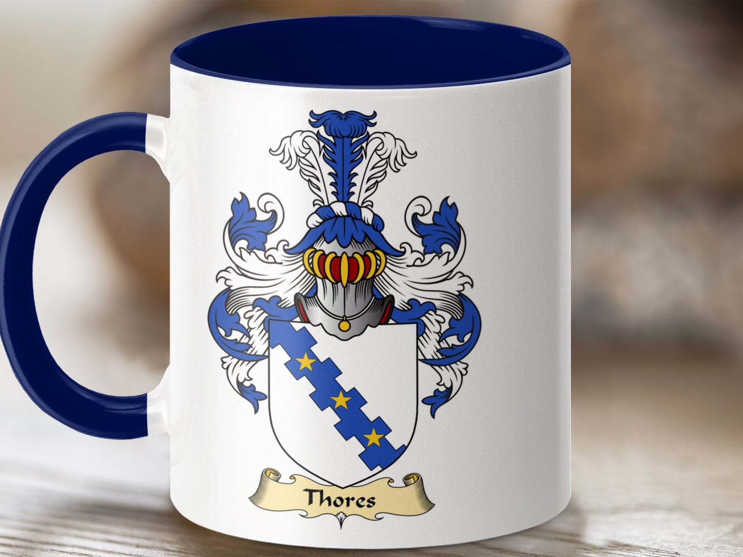 Family Thores Scottish Coat of Arms Mug - Living Stone Gifts