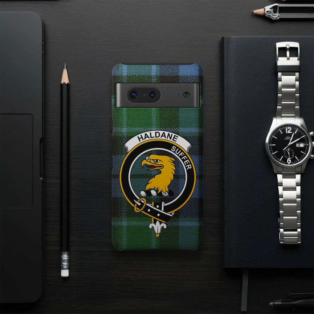 Haldane Suffer Tartan Crest Phone Case