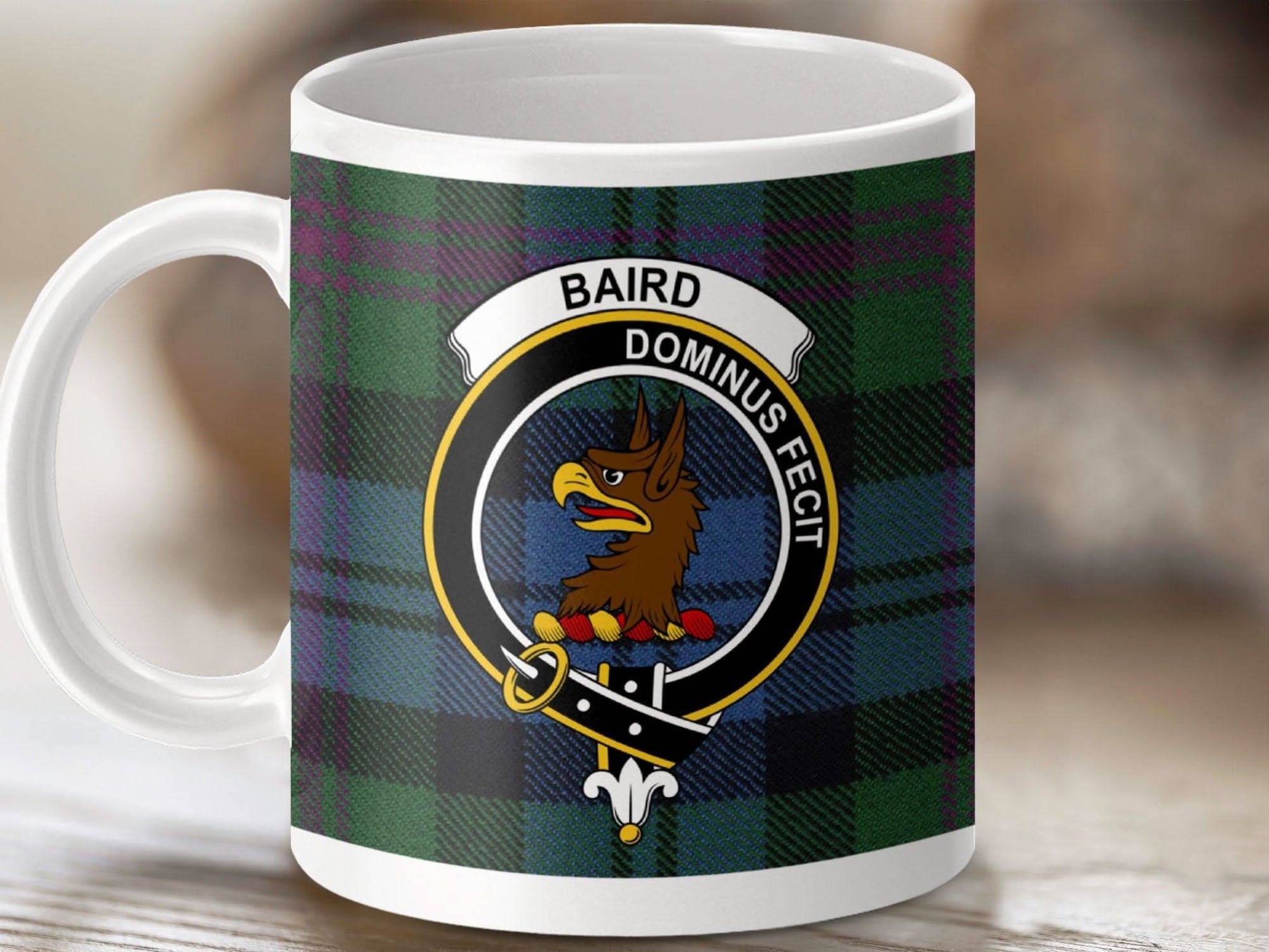 Baird Dominus Fecit Clan Crest Mug product type