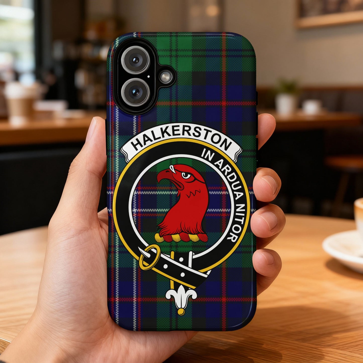 Halkerston In Ardua Nitor Crest Phone Case