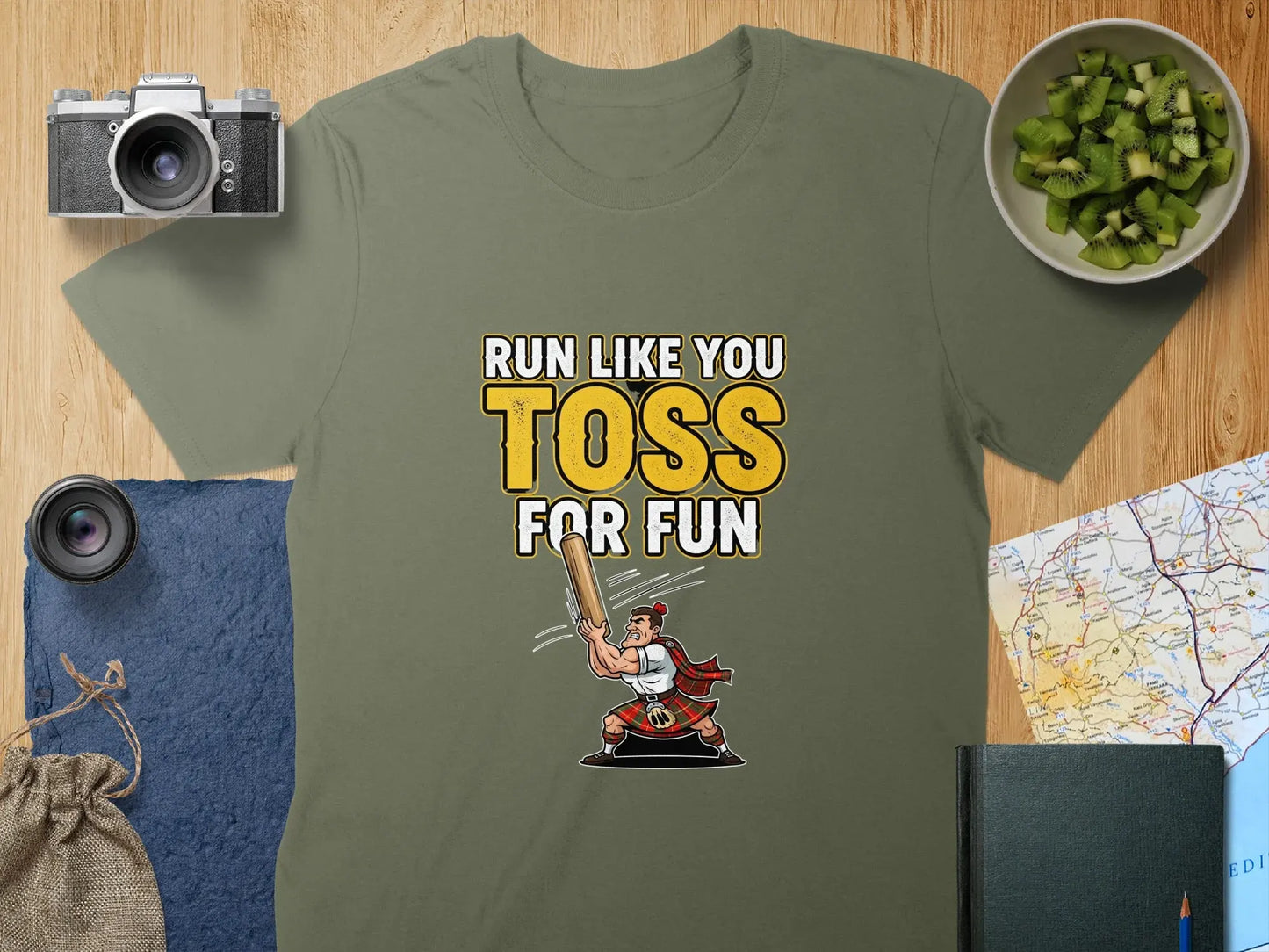 Run Like You Toss For Fun Graphic T-shirt product type