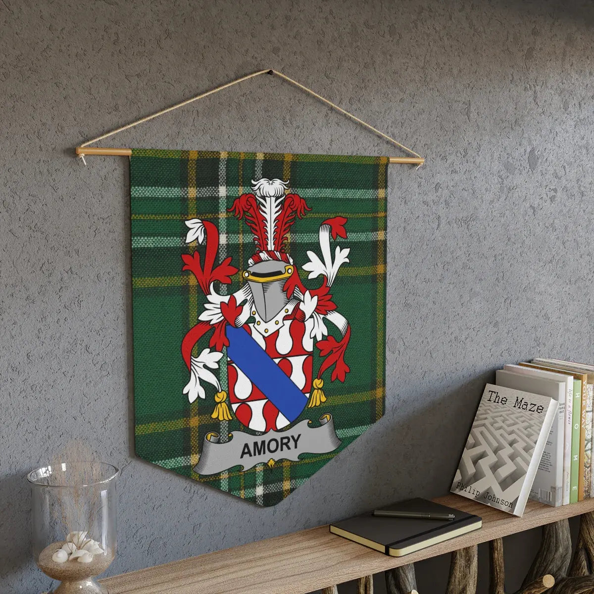 Amory Family Crest Plaid Wall Hanging Decor product