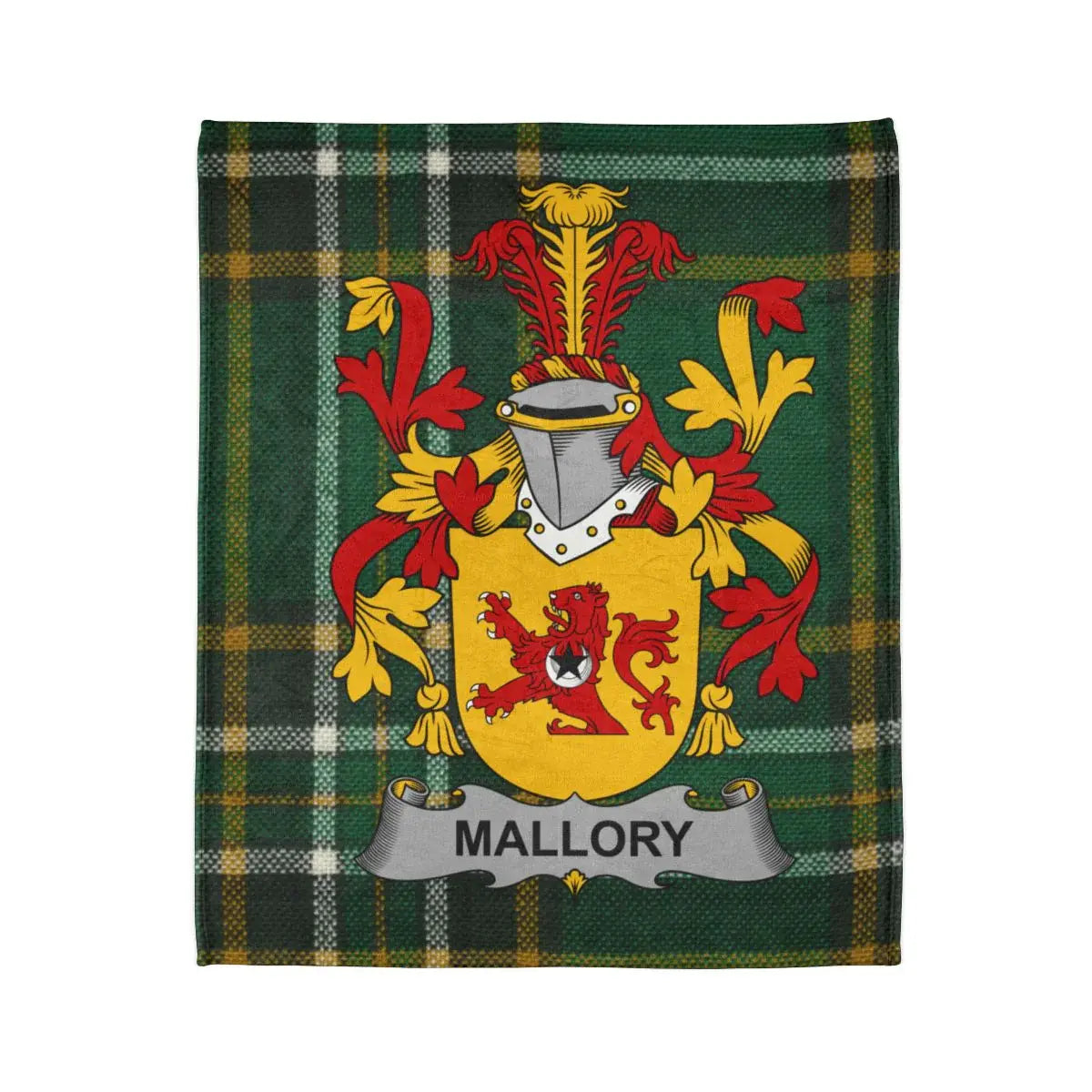 Mallory Family Crest Tartan Blanket product type