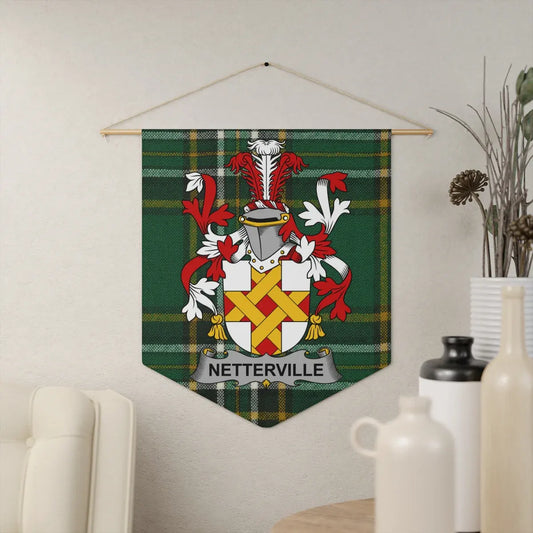 Netterville Family Crest Plaid Wall Hanging Product