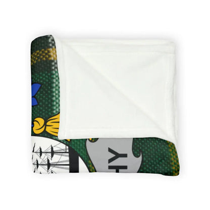 Cozy Green Yellow Patterned Blanket product