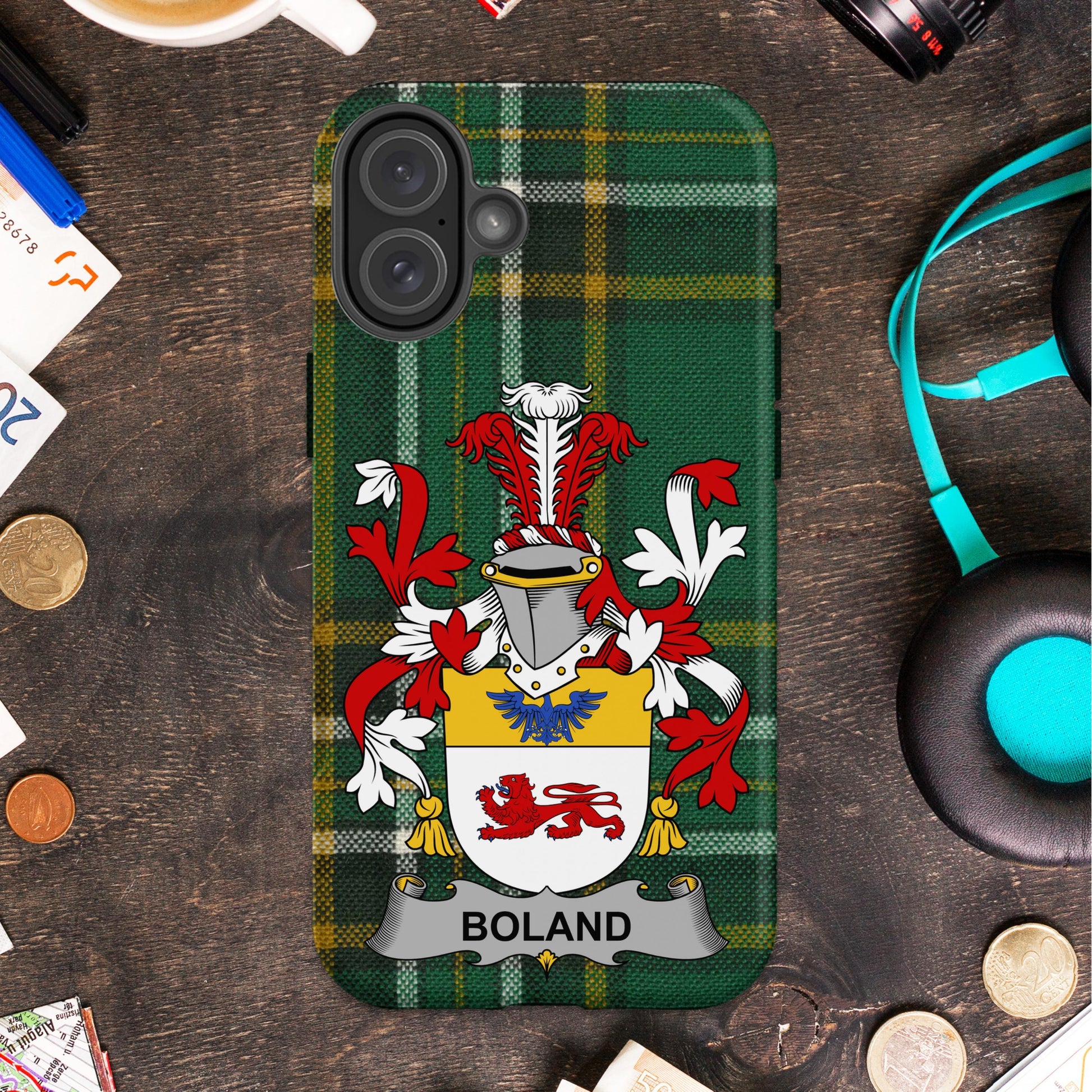 Personalized Boland Family Crest phone case product
