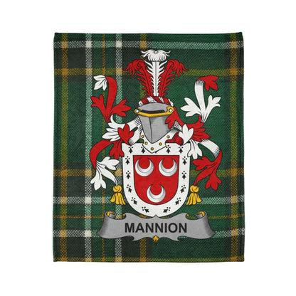 Mannion Tartan Plaid Pattern with Family Crest product