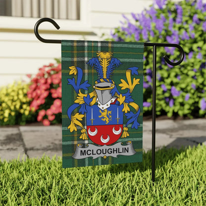 McLoughlin Family Crest Design Garden Flag product