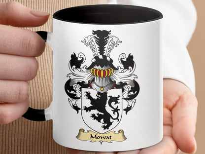 Scottish Clan Mowat Coat of Arms Family Crest Mug - Living Stone Gifts