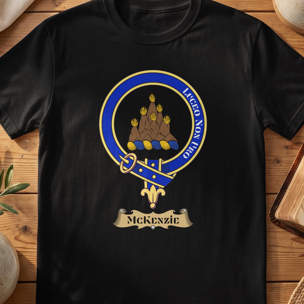 McKenzie Scottish clan crest T-shirt in black