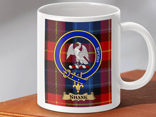 Clan Shank Family Tartan Crest Ceramic Mug product