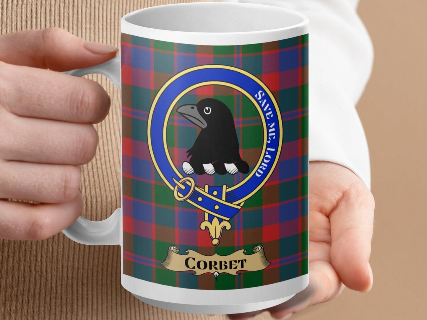 Corbet Tartan Clan Crest Mug Novelty Drinkware Product type