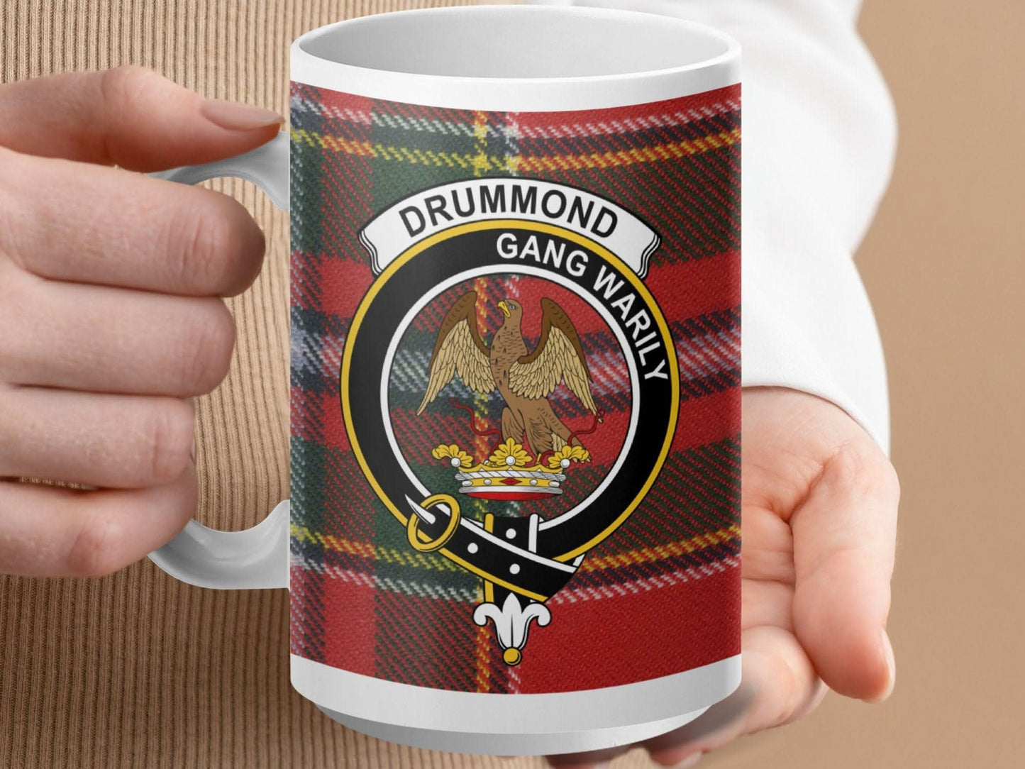 Drummond Gang Warily Tartan Clan Crest Mug product