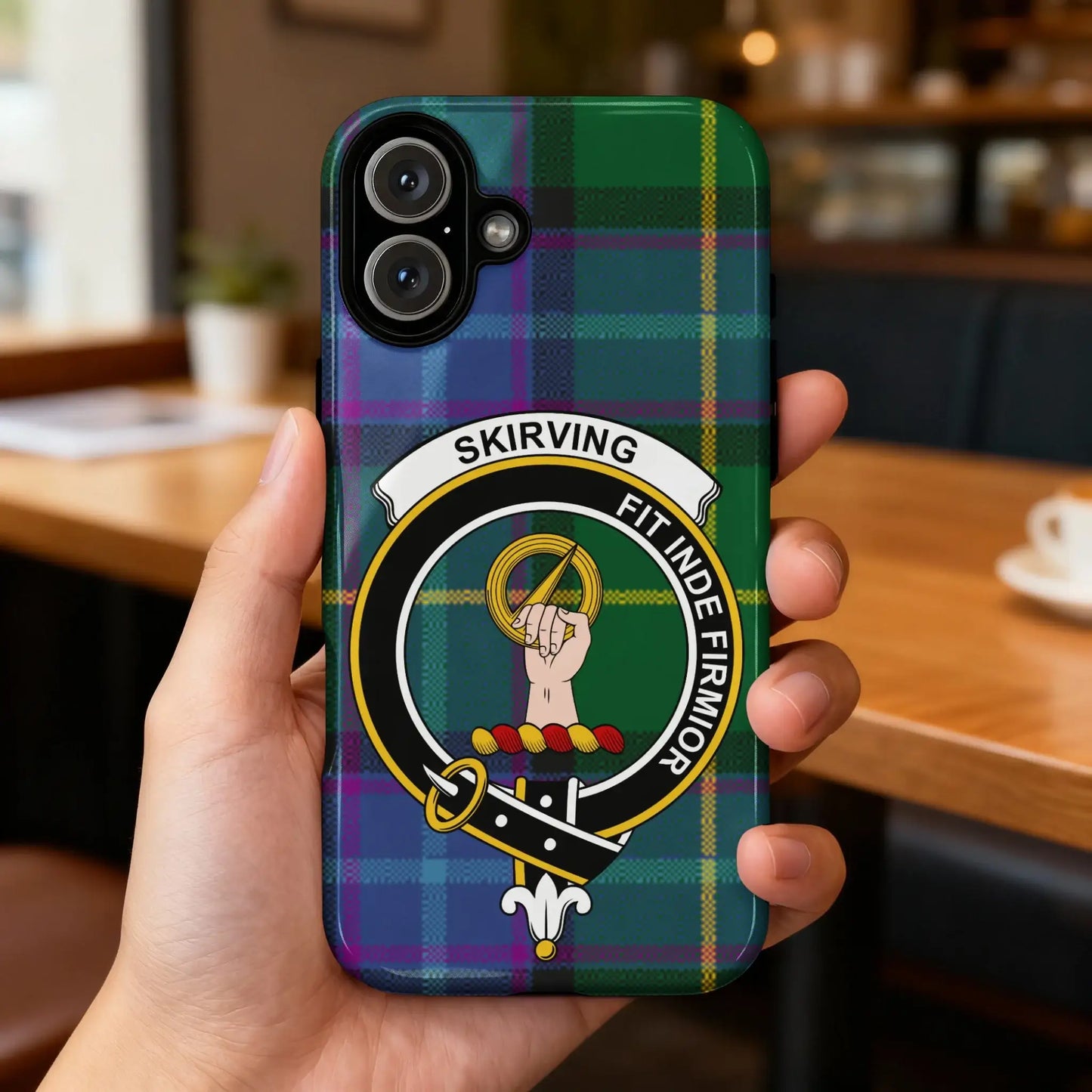 Skirving Fit Inde Firmior Tartan iPhone Case