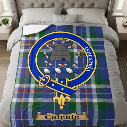 Crieff Crest Plaid Blanket with Industry Insignia product