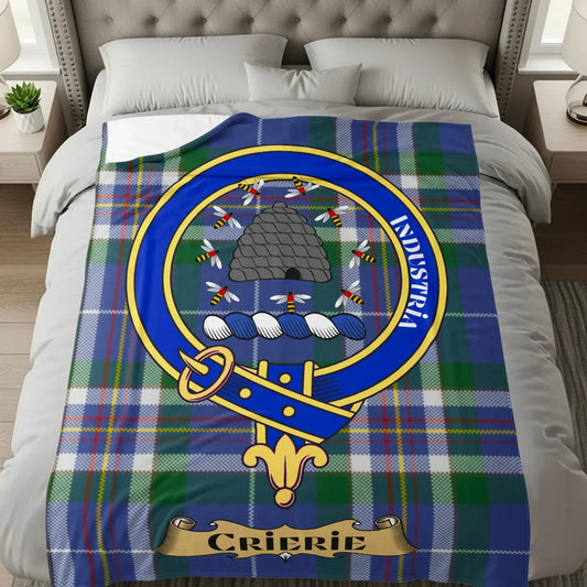 Crieff Crest Plaid Blanket with Industry Insignia product