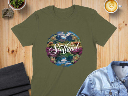 Beautiful Scenic Highlands of Scotland T-Shirt - Living Stone Gifts