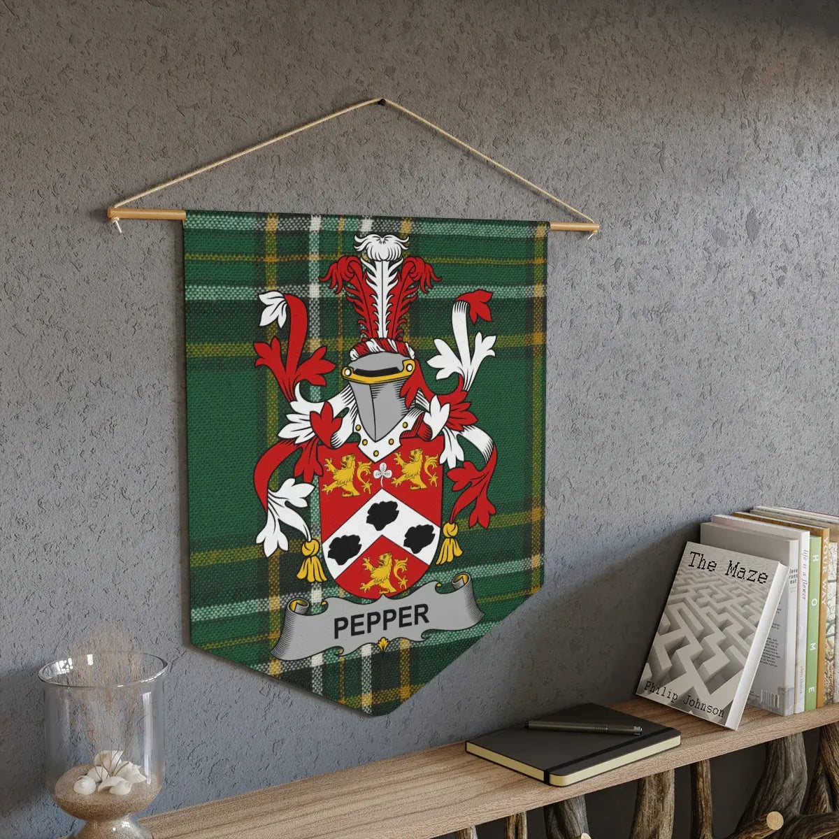 Custom Family Crest House Banner - Personalized Banner Product