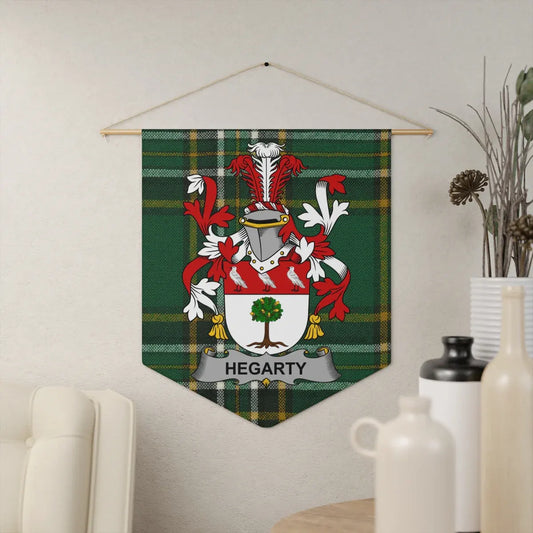 Hegarty Family Crest Coat of Arms Wall Hanging product type