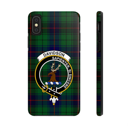 Davidson Clan Crest Tartan Cell Phone Case