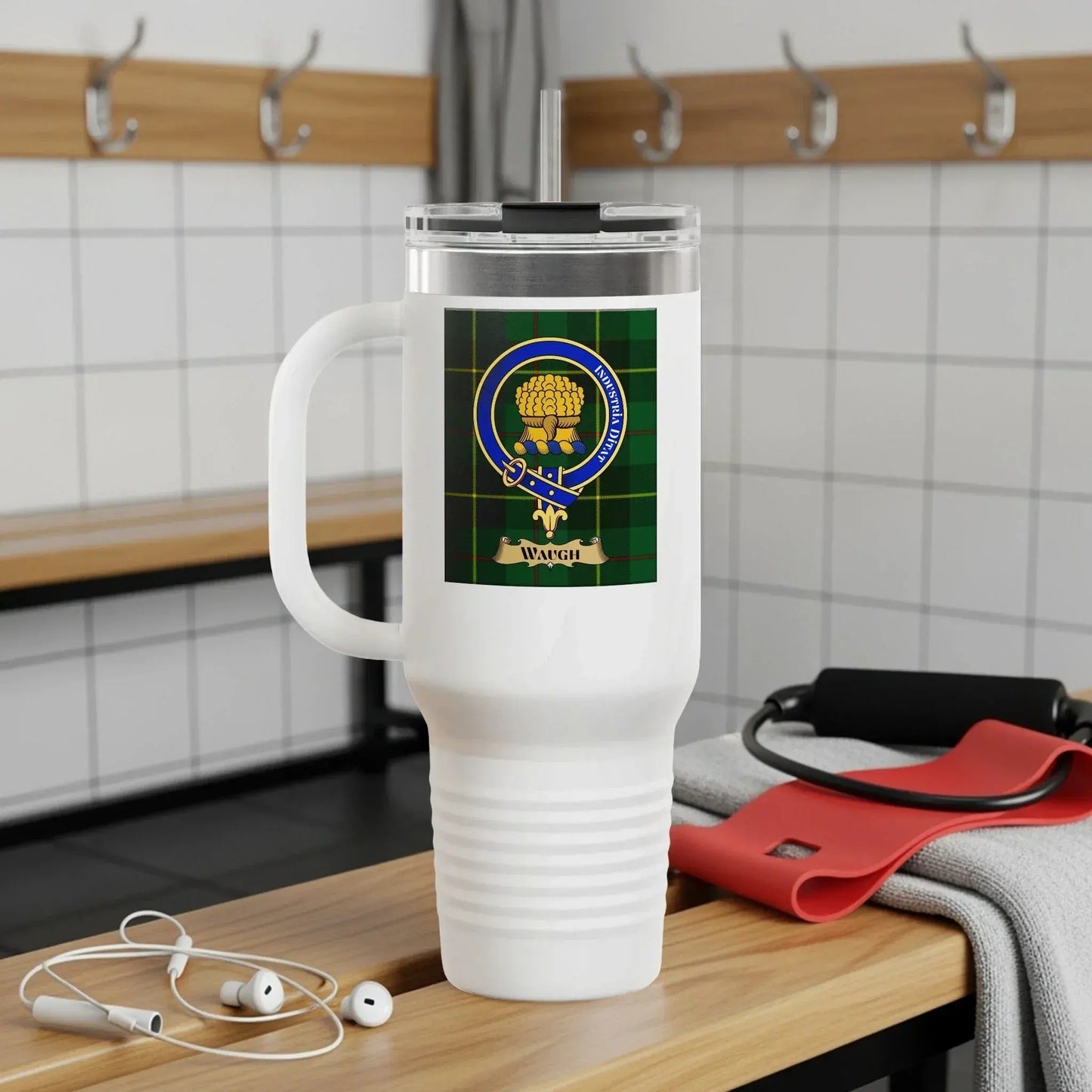 Clan Badge Travel Mug with Handle Mug Product