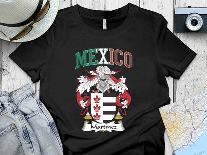 Mexico Martinez Coat of Arms Graphic T Shirt product