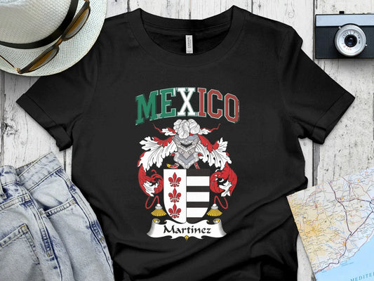 Mexico Martinez Coat of Arms Graphic T Shirt product