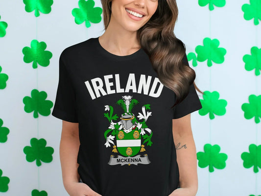 Ireland McKenna Family Crest Graphic T-Shirt product type