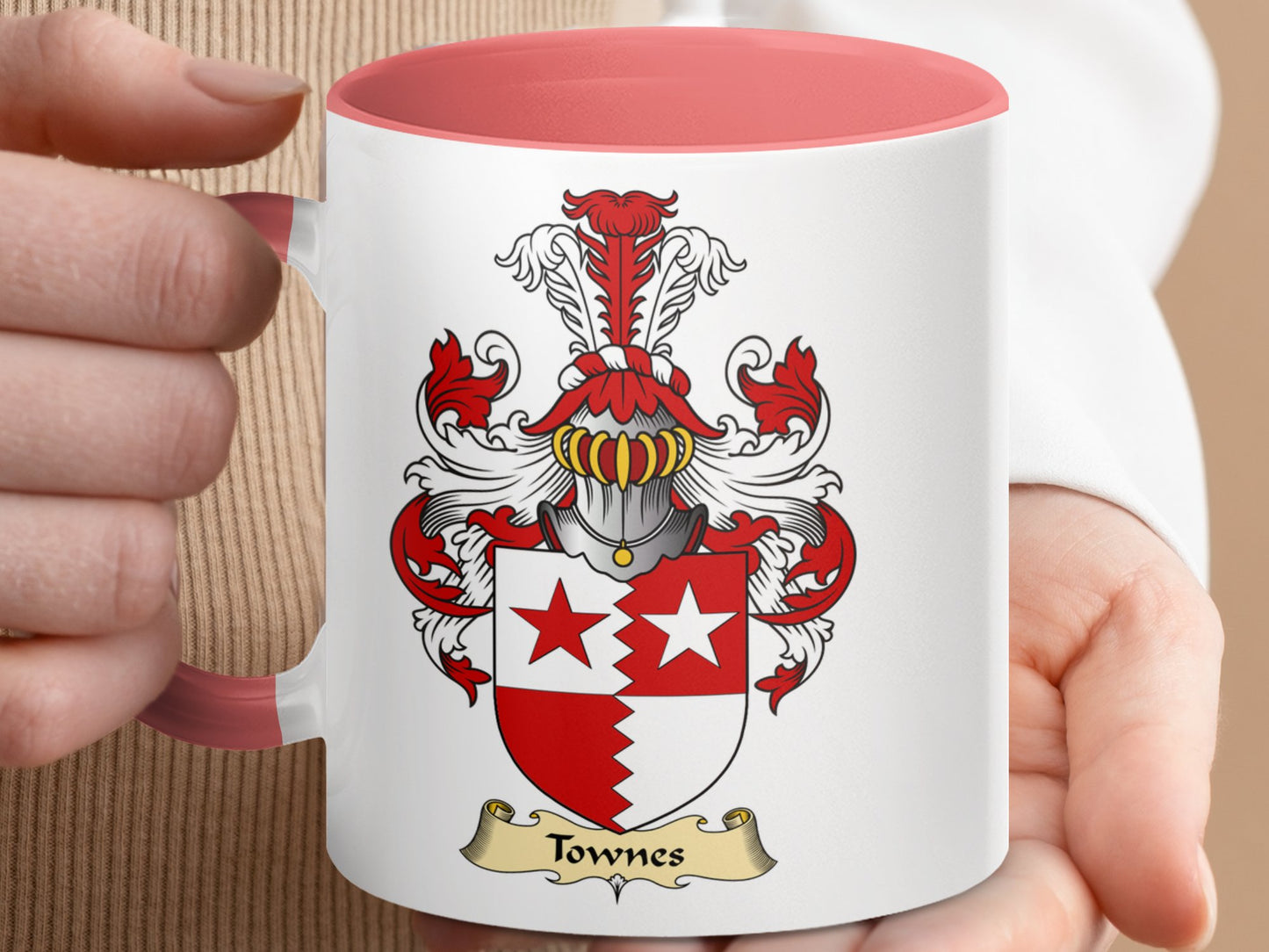 Clan Townes Scottish Coat of Arms Mug - Living Stone Gifts