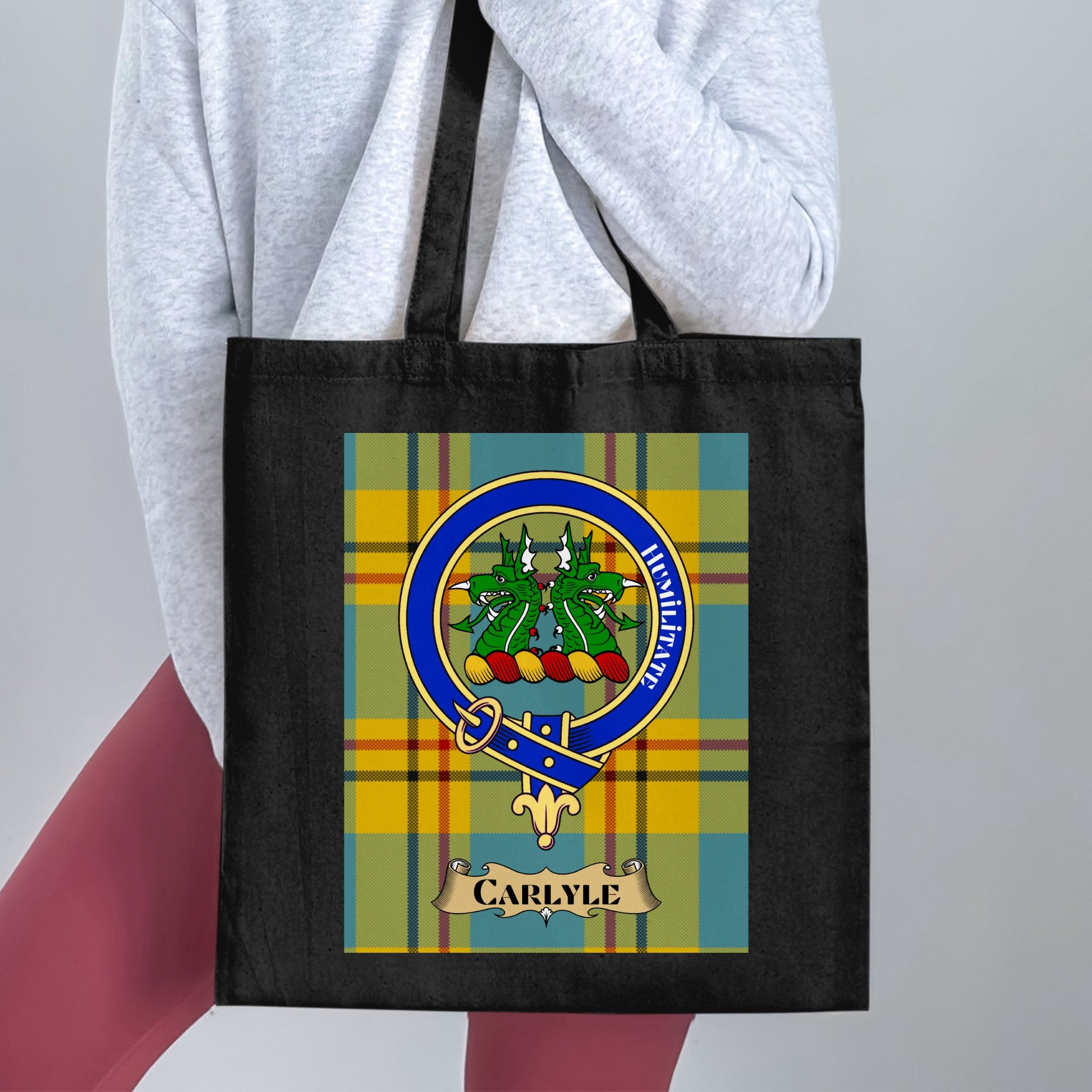 Carlyle clan scottish tartan Tote Bag - Living Stone Gifts