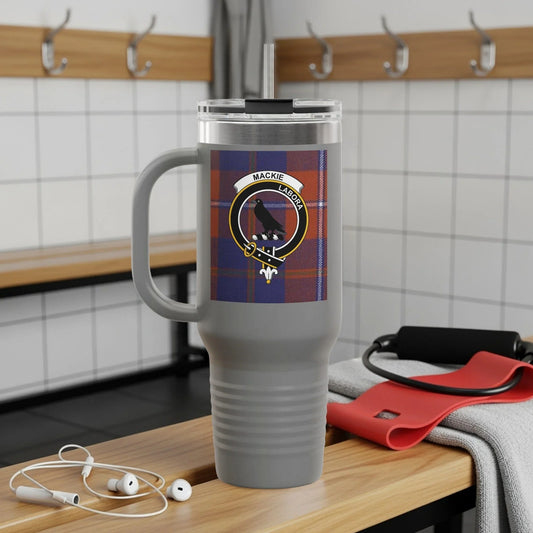 Stylish Large Travel Mug with Unique Plaid Design product