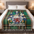 Aldborough Tartan Green Coat Arms Blanket product type