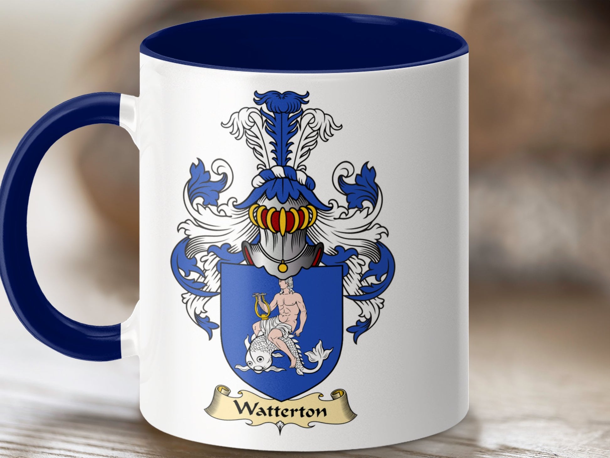 Clan Watteron Scottish Coat of Arms Mug - Living Stone Gifts