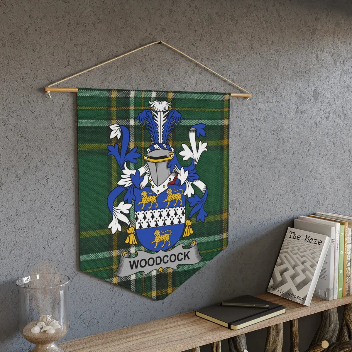 Family Crest Wall Hanging Shield Plaque Canvas product