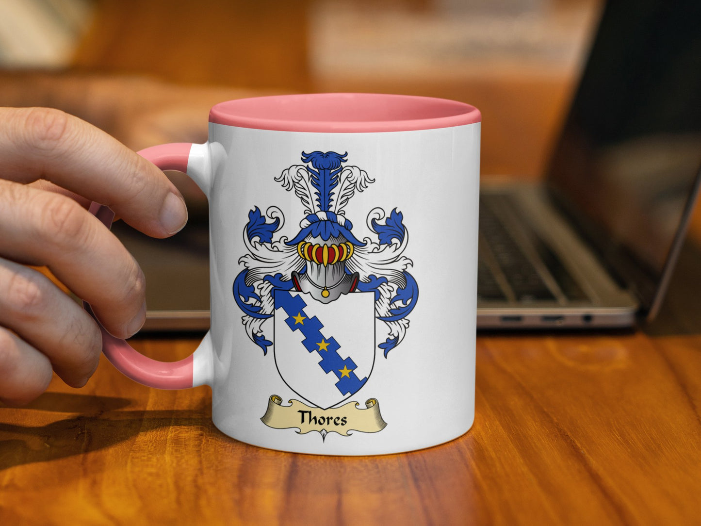 Family Thores Scottish Coat of Arms Mug - Living Stone Gifts