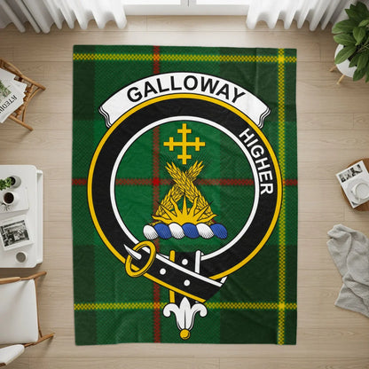 Galloway Higher Family Crest Tartan Plaid Blanket product