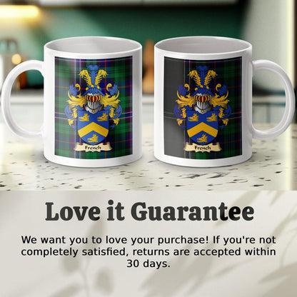 Clan French Coat Of Arms Scottish Mug - Celtic Ancestry Gifts