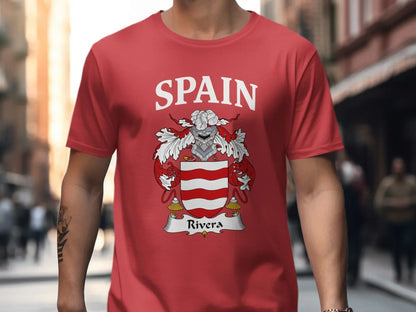 Spain Rivera Family Crest Design T-Shirt product type