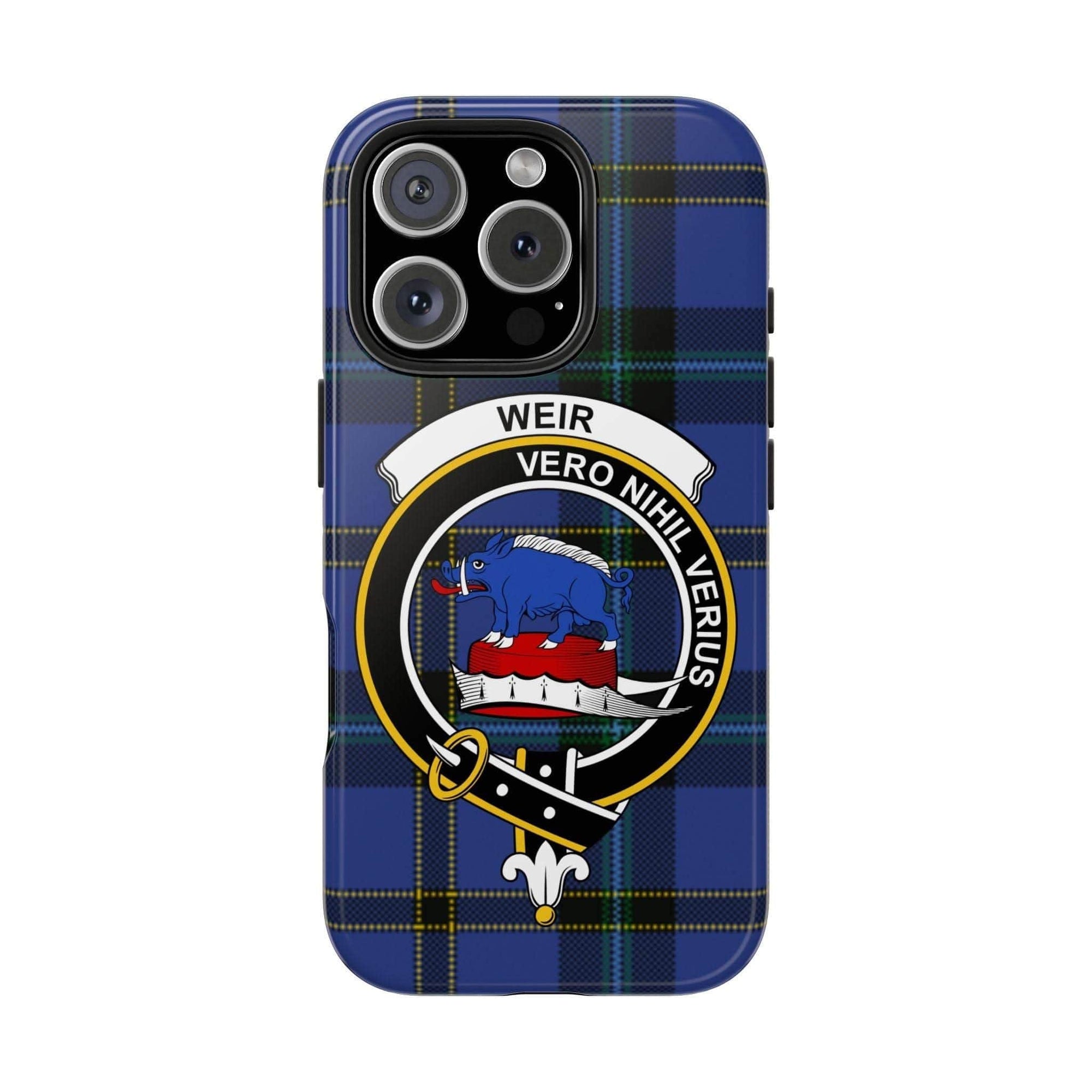 Weir Clan Scottish Tartan Cell Phone Case - Celtic Ancestry Gifts