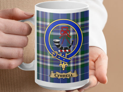 Clan Campbell Scottish Tartan Crest Mug - Living Stone Gifts