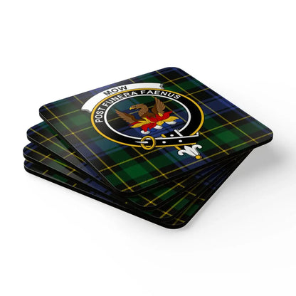 Crest Badge Scottish Tartan Coaster Set product type