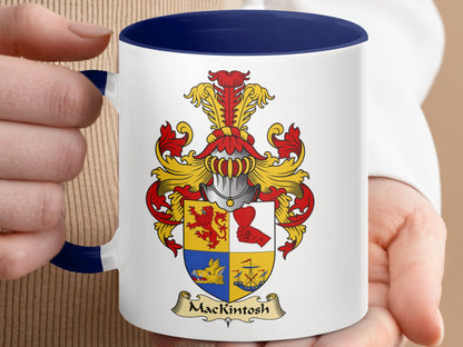 Mackintosh Scottish Coat of Arms Accent Coffee Mug - Living Stone Gifts