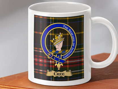 Ancient Family Name Crest with Plaid Background product