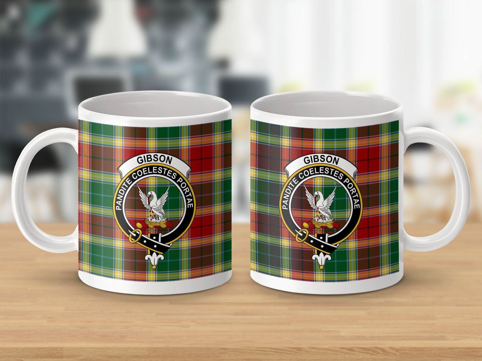Gibson Clan Tartan Plaid Crest Emblem Mug product