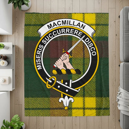 MacMillan Tartan Rug with Clan Crest design product