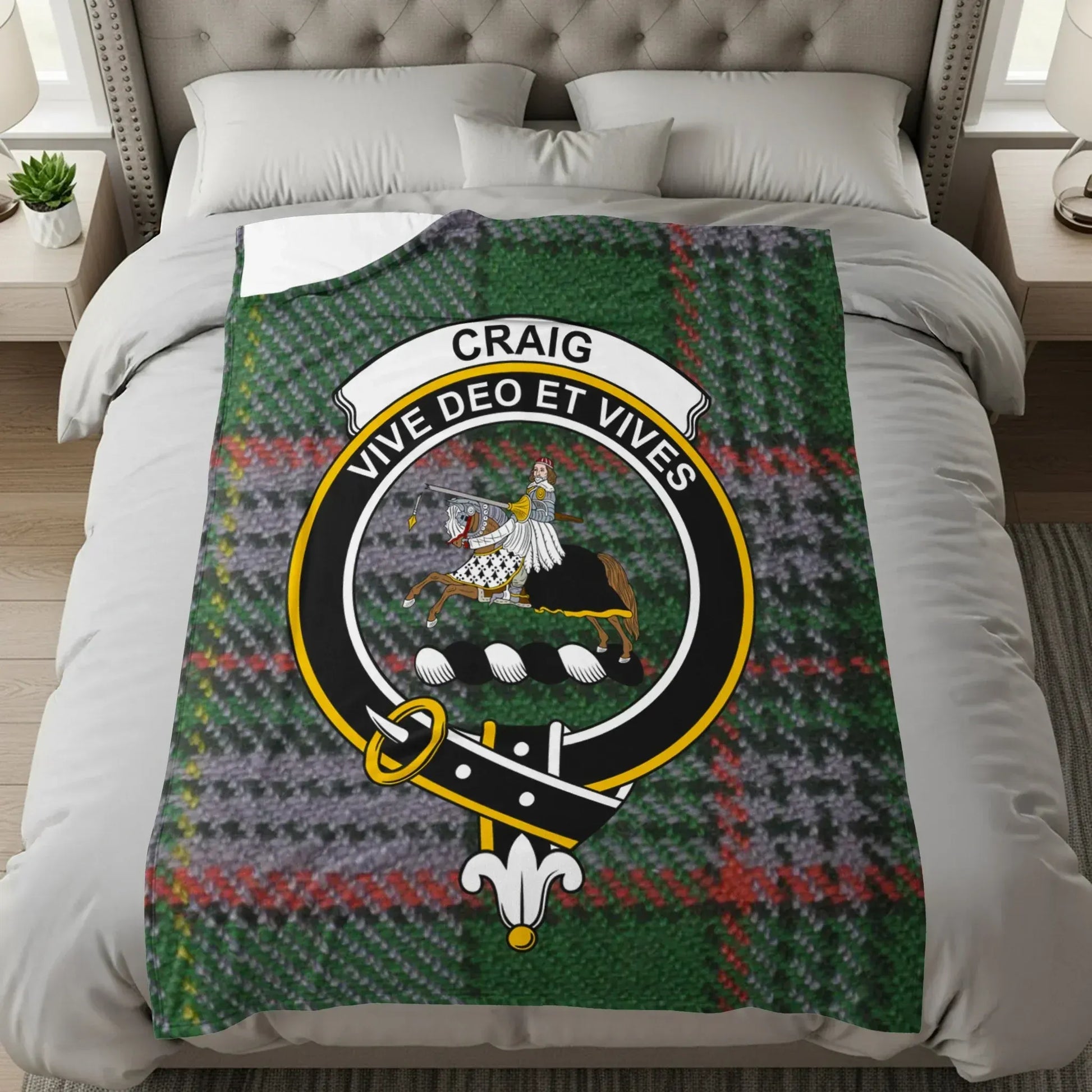 Craig Vive Deo Et Vives Family Crest Blanket product