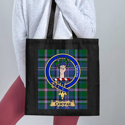 Coupar Scottish Clan Crest Tartan Tote Bag - Living Stone Gifts