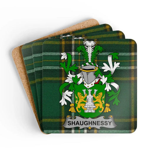 Shaughnessy Family Crest Plaid Design Coaster product type